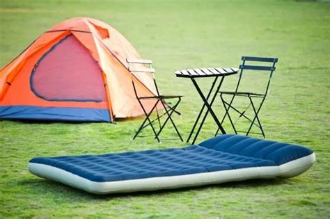 INTEX 68799 double size camping inflatable air bed air mattress with ...