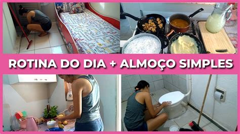 Rotina De Dona De Casa Comida Caseira Lavei Banheiro E O Quarto Que