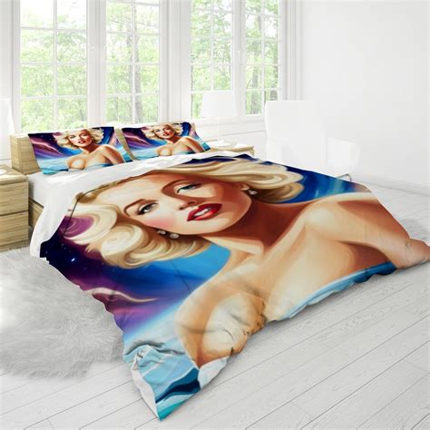 Marilyn Monroe 3 Piece Duvet Or Quilt Set Marilyn Monroe Etsy