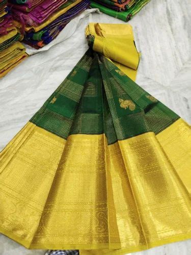 Half Fine Zari Gold Party Wear Patu Sarees 6 M With Blouse Piece At