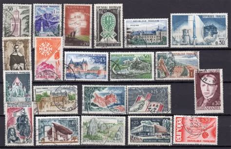 TIMBRES DES ANNÉES 1960 Lot de 21 timbres oblitérés lot 5 EUR 1 47