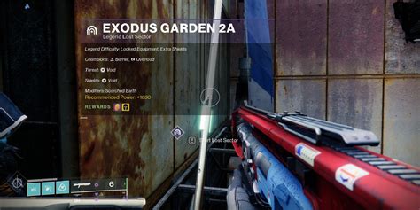 Destiny 2 Exodus Garden 2A Legend Lost Sector Guide