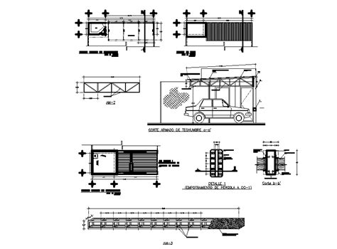 Car Parking Garage Section Cad Drawing Free Download Dwg File Cadbull