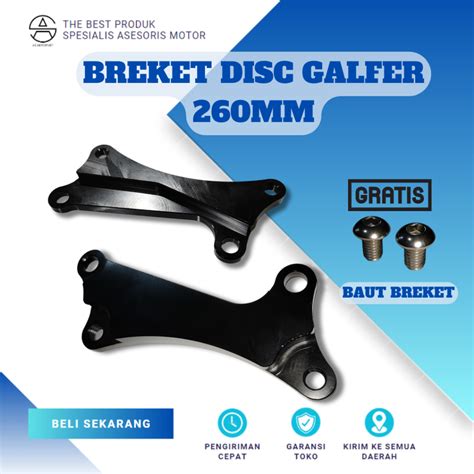 Jual BREKET KALIFER 260 MM BREKET DISC GALFER KALIPER STANDARD MOTOR