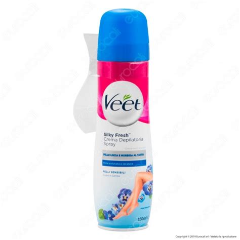 Crema Depilatoria Spray Veet Silk Fresh Technology Per Pelli Sensibili