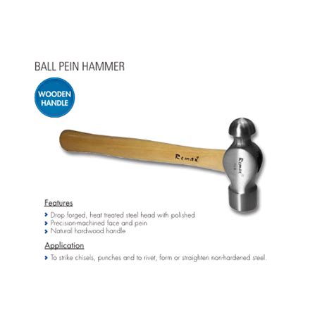 REMAX Ball Pein Hammer With Wood Handle