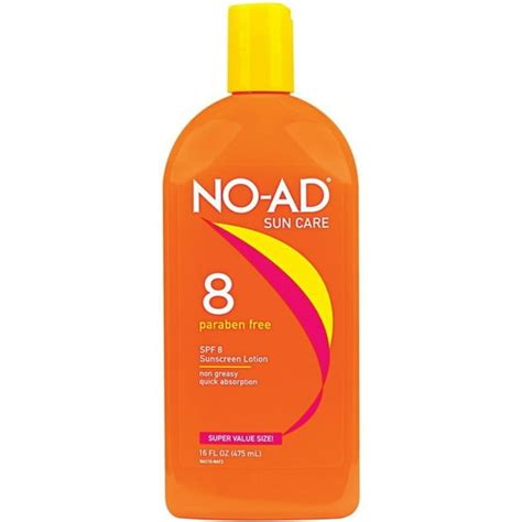 NO AD SPF 8 Sunscreen - Walmart.com - Walmart.com