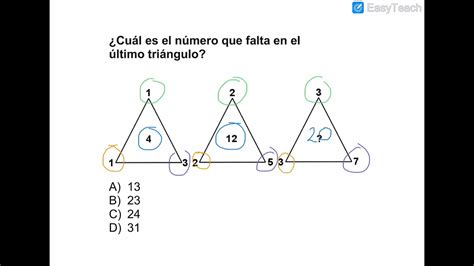 Comipems Habilidad Matemática ¿cuál Es El Número Que Falta En El último Triángulo Youtube