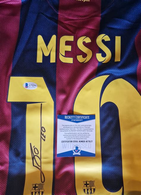 Messi S FC Barcelona Signed And Framed Shirt CharityStars