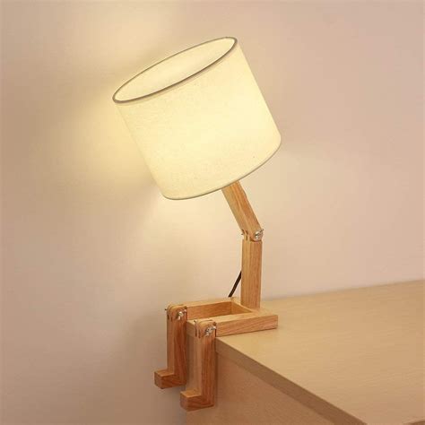 HAITRAL Wooden Table Lamp Creative Adjustable Stand for Bedrooms(HT-CL2249) - Walmart.com ...