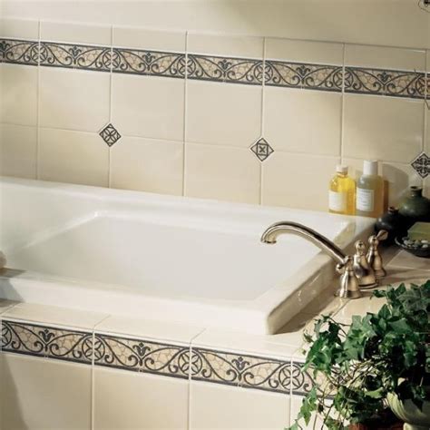 Border Bathroom Tile Kitchen Mosaic Shower Borders Tile Wall