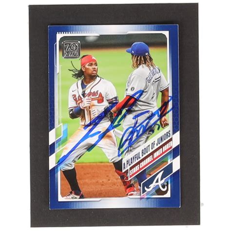 Vladimir Guerrero Jr Ronald Acuna Jr Signed Topps Walmart