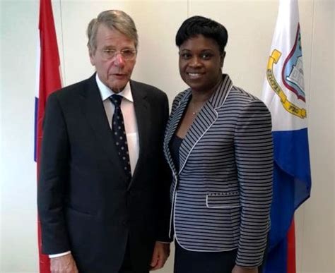 Prime Minister Romeo Marlin Meets With Piet Hein Donner