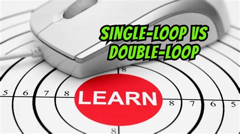 Single Vs Double Loop Learning A 2 Minute Introduction Youtube