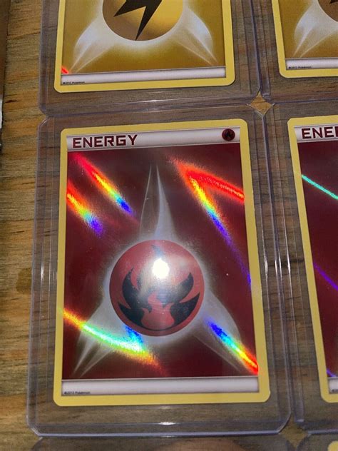 Mavin Pokemon Card Collection 2013 Fire Water Electric Energy Reverse