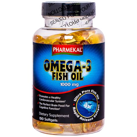 Viên uống dầu cá Omega 3 1000Mg Pharmekal Của Mỹ 100 viên