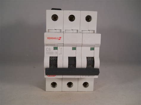 Mem Mcb Triple Pole Phase Breaker Type C A C Memshield