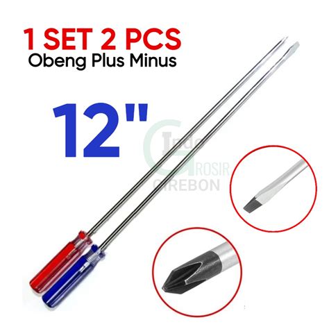 Jual Obeng Panjang Set Pcs Inch Mm X Mm Plus Minus Cm