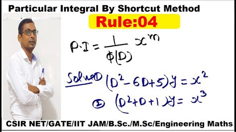 Particular Integral When F X X M Solve D D Y X Pi Of