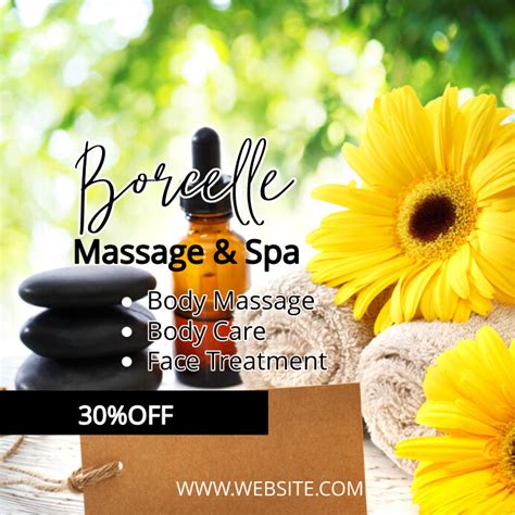 Spa And Massage Template Postermywall