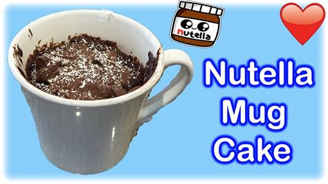 How To Make Nutella Mug Cake Youtube