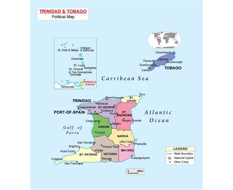 Maps Of Trinidad And Tobago Collection Of Maps Of Trinidad And Tobago