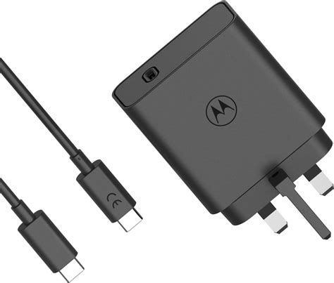 Motorola Chargers Turbopower 125w Gan Charger With 1m 65a E Marked Usb C To Usb C Cable For