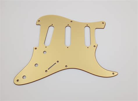 Hole Metallic Gold Acrylic Pickguard For Us Mex Fender Reverb