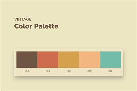 Vintage color palette | Behance