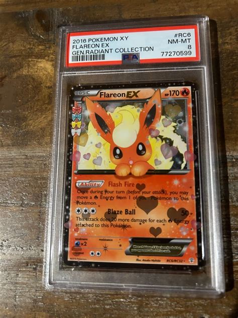 Pokemon Xy Generations Radiant Collection Rc Flareon Ex Psa