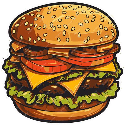 Premium Vector Vectorized Burgers Gallery Burger Vector Graphics Collection