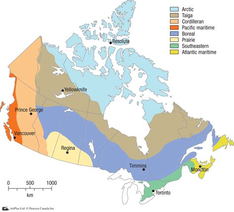 7 Climate Regions Of Canada Map - Map