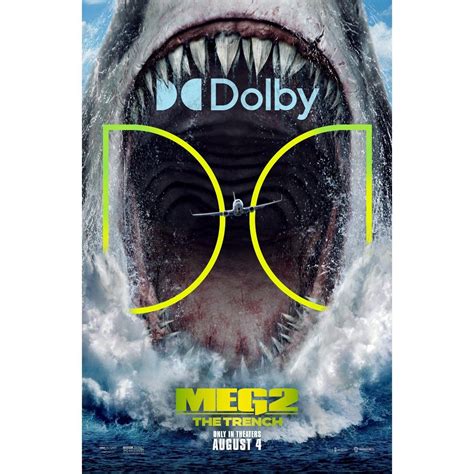 The Meg 2 Dolby Poster Teases The Chilling Size Of New Megalodon