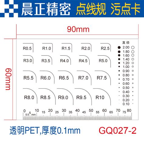 圓角規 半徑直徑量測量具 R角規r0 1mm至r50mm