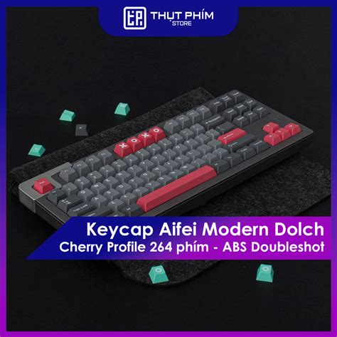 Keycap Aifei Modern Dolch Cherry profile 264 phím ABS Doubleshot