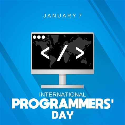 International Programmers Day Theme Template Poster Or Banner 5139113 Vector Art At Vecteezy