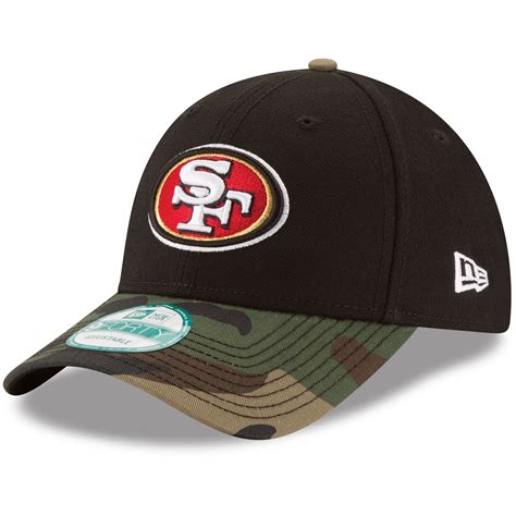 San Francisco 49ers New Era The League 9FORTY Adjustable Hat - Black/Camo