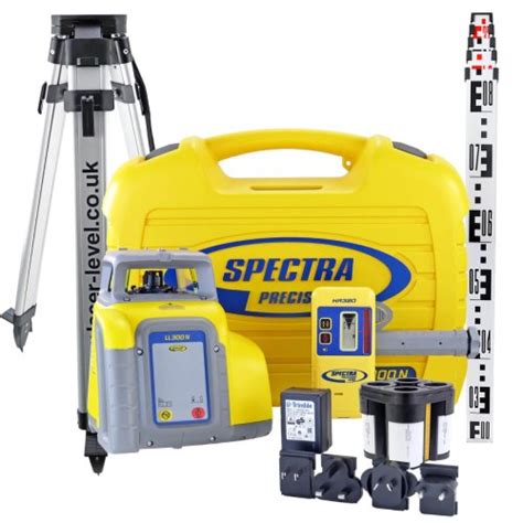 Rotary Laser Level Kits With Detector Tripods Staffs Laser Levels