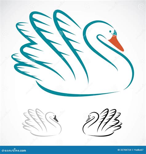 Vector Image Of Swans Stock Vector Illustration Of Animal 32784724