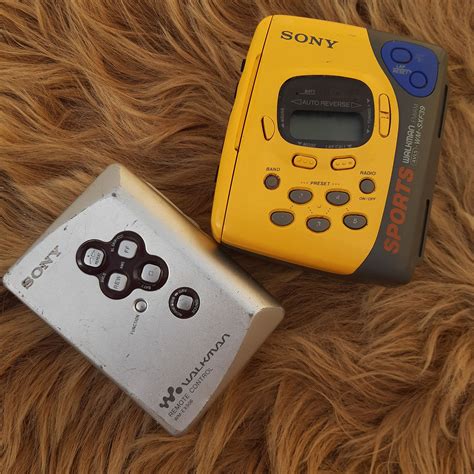 Sony Sports Vintage Walkman Cassette Play Radio FM AM Yellow Etsy