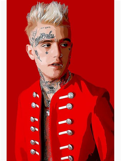 Pegatina «lil Peep De Dibujos Animados De Tonywrightt Redbubble