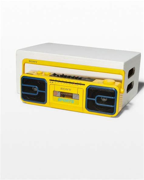 MU110 Nate Yellow Boombox Radio Prop Rental - ACME Brooklyn