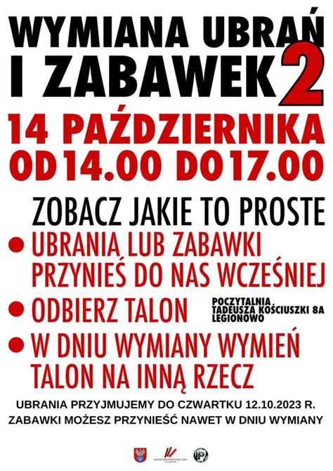 Wymiana Ubra I Zabawek Poczytalnia Nowe Miejsce Na Twoje