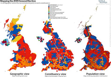 Cartographic Views Of The 2019 General Election Worldmapper