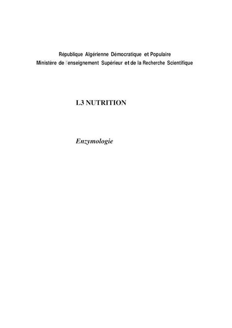 Pdf L Nutrition Enzymologie Les Prot Ines Globulaires Elles