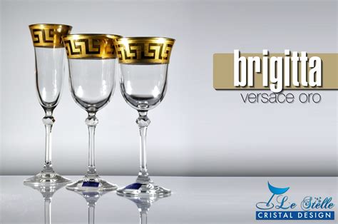 Bicchieri In Cristallo Brigitta Versace Oro Collezione Le Stelle