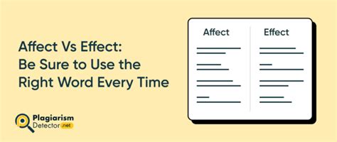 Affect Vs Effect: How to Use Each Correctly 