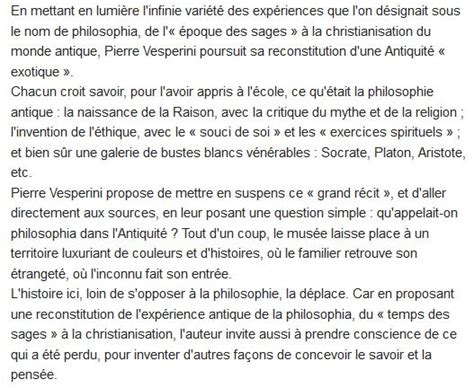 La Philosophie Antique Essai D Histoire Pierre Vesperini