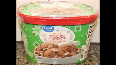 Great Value Walmart Brand Holiday Frozen Hot Chocolate Ice Cream