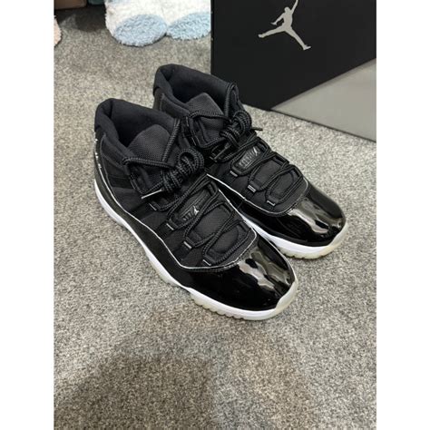 【tacksthgood】全新公司貨aj11 Retro Jubilee 25周年紀念球鞋 Us9 27cm 銀色飛人標 蝦皮購物